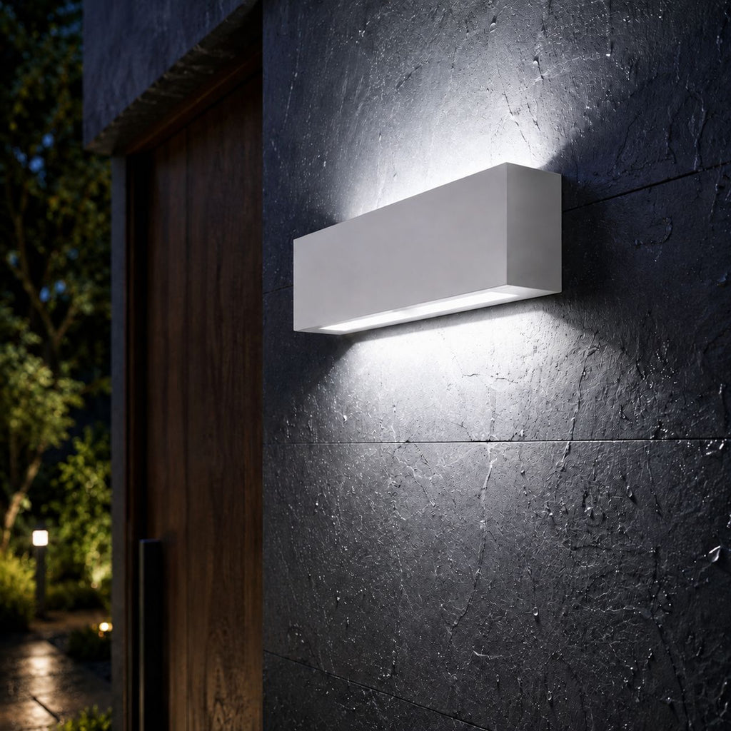 Up and down wall light, white 6000K, 24W white, no sensor