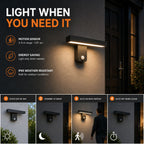 Outdoor Wall Light | Linear LED Bar, Sensor Option, 20 to 50cm