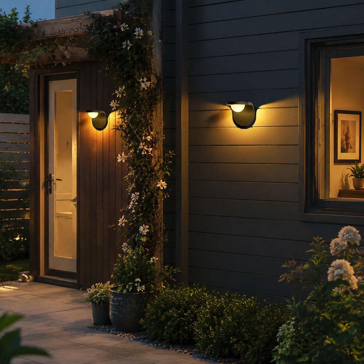 Luminara | Stylish Adjustable Solar Outdoor Wall Lantern for Garden Lighting