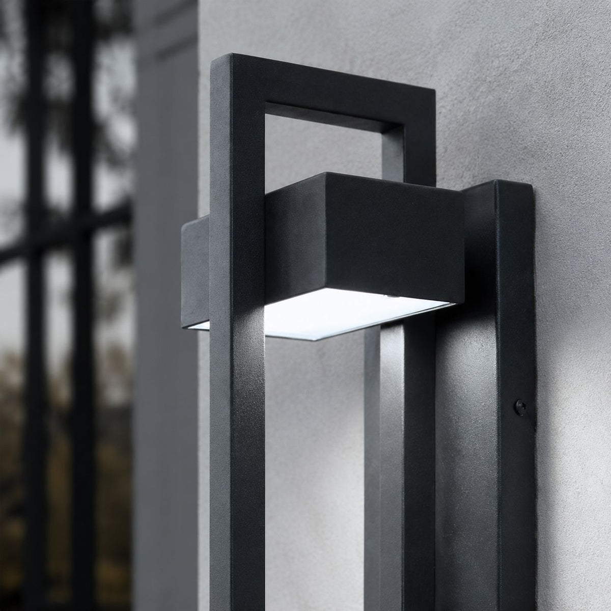 NocturnaLight | Elegant Modern Outdoor Wall Lantern for Patios and Gardens