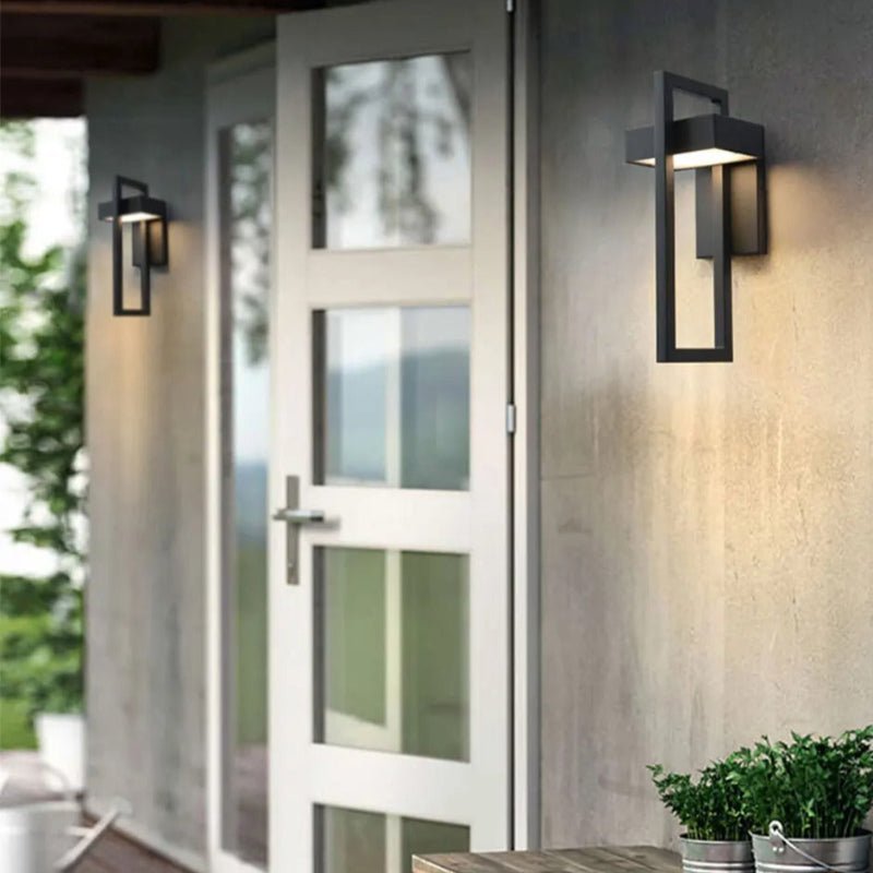 NocturnaLight | Elegant Modern Outdoor Wall Lantern for Patios and Gardens 6