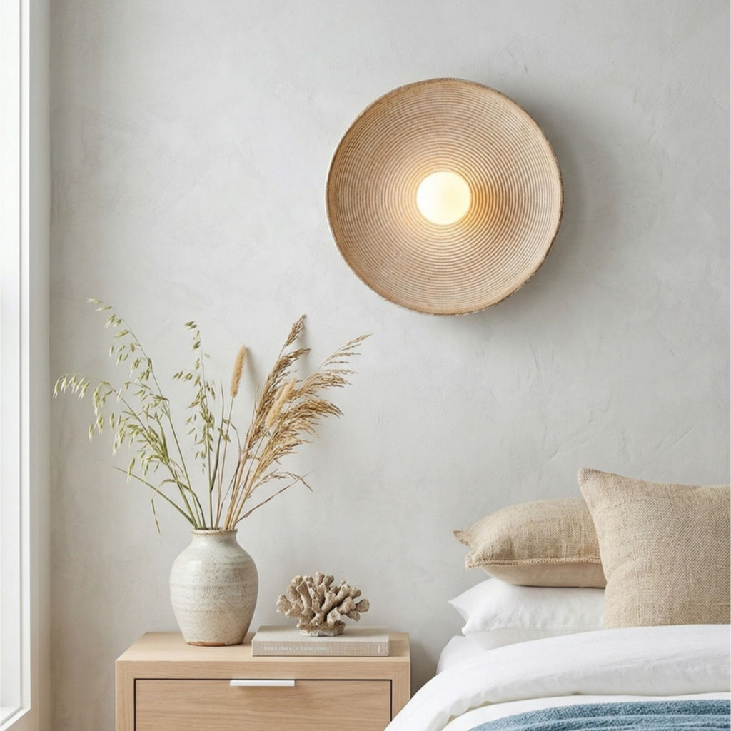NordicGlow | Elegant Minimalist Wall Light with Natural Wood Finish