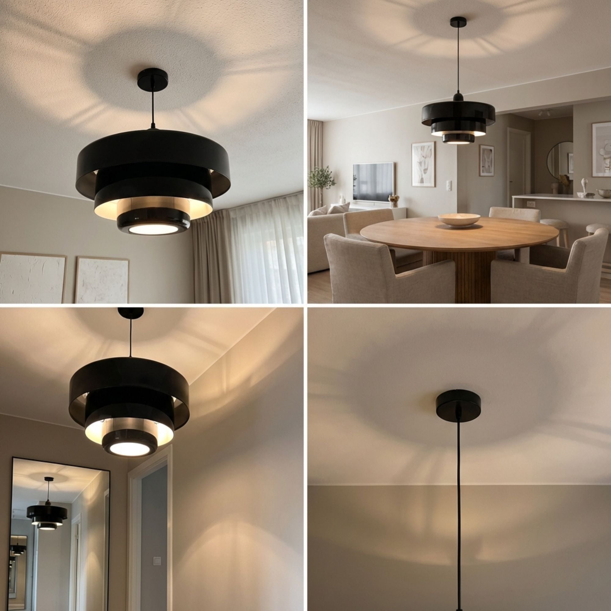 NordicGlow | Elegant Vintage Scandinavian Hanging Light Fixture
