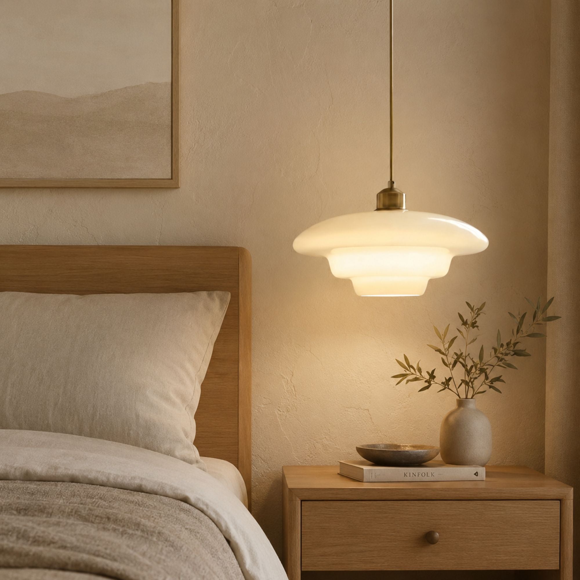 Nordica | Elegant Aadjustable Glass Pendant Ceiling Light Fixture