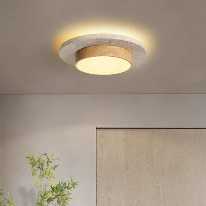 NoruStone | Elegant Textured Modern Flush Mount Ceiling Light Fixture 2