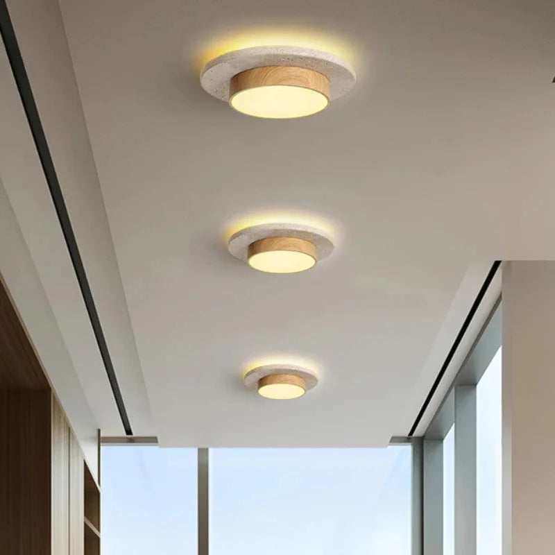 NoruStone | Elegant Textured Modern Flush Mount Ceiling Light Fixture 3