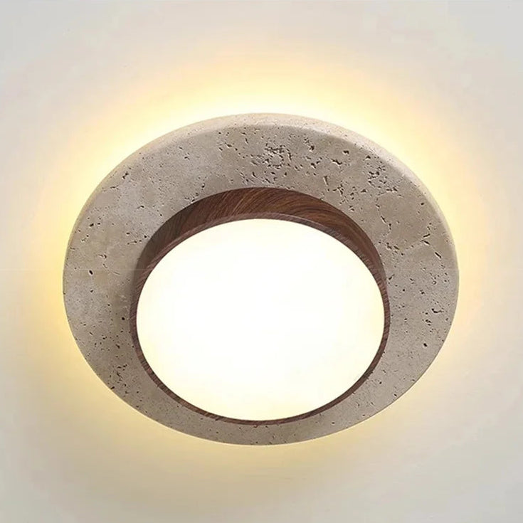 NoruStone | Elegant Textured Modern Flush Mount Ceiling Light Fixture 4