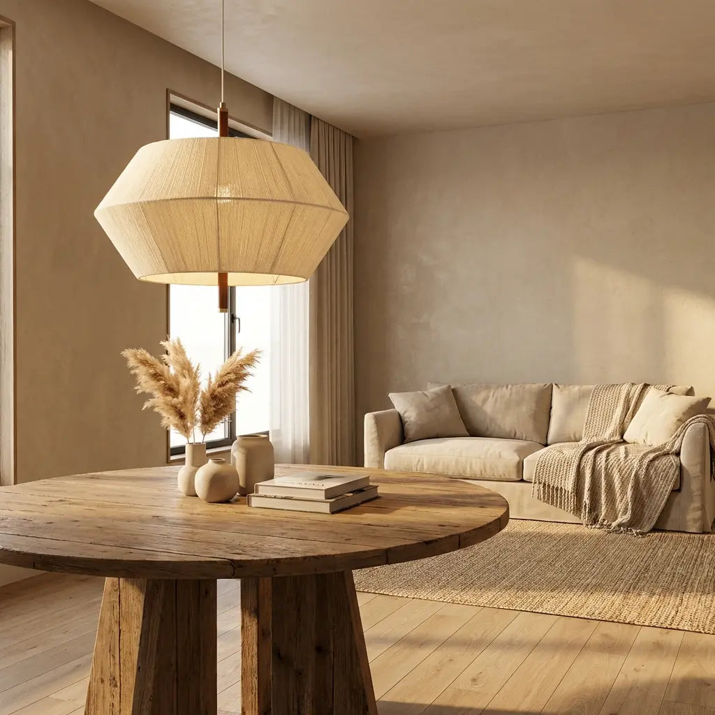 RattanAura | Elegant Handcrafted Natural Rattan Ceiling Light 2