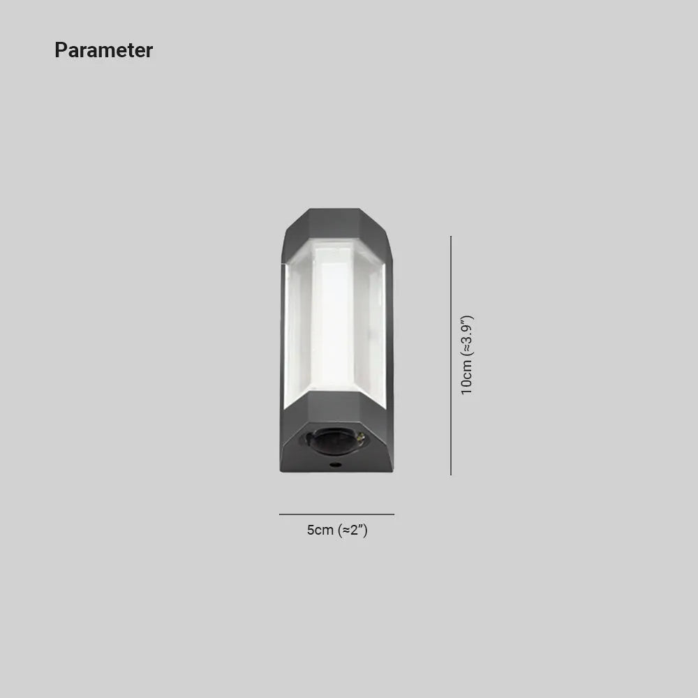 RayLight | Stylish Contemporary Outdoor Wall Lamp with Dual Light Source 3