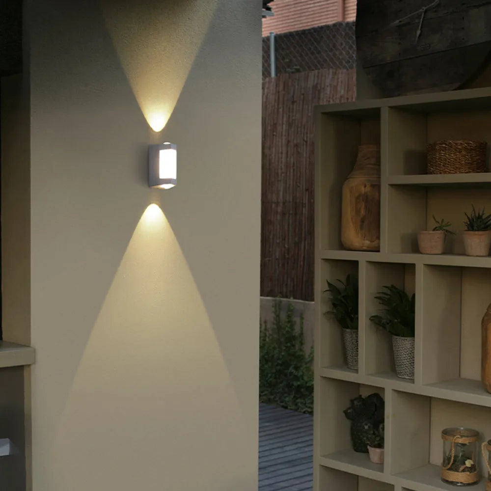 RayLight | Stylish Contemporary Outdoor Wall Lamp with Dual Light Source 7