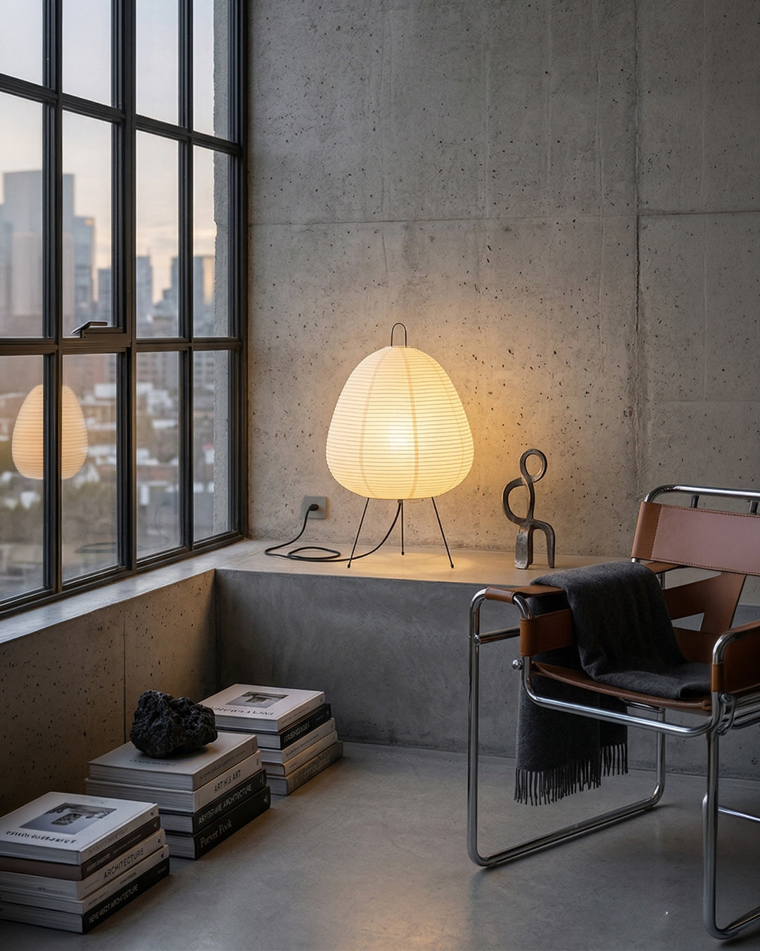 SakuraLight | Elegant Minimalist Japanese Table Lamp with Soft Glow 3