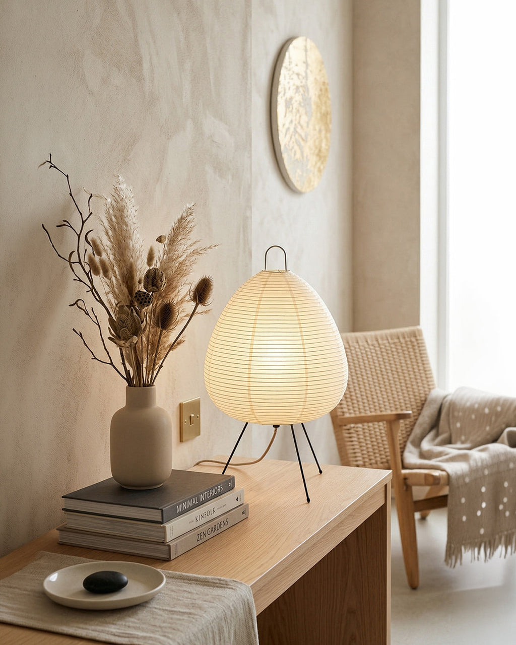 SakuraLight | Elegant Minimalist Japanese Table Lamp with Soft Glow 6