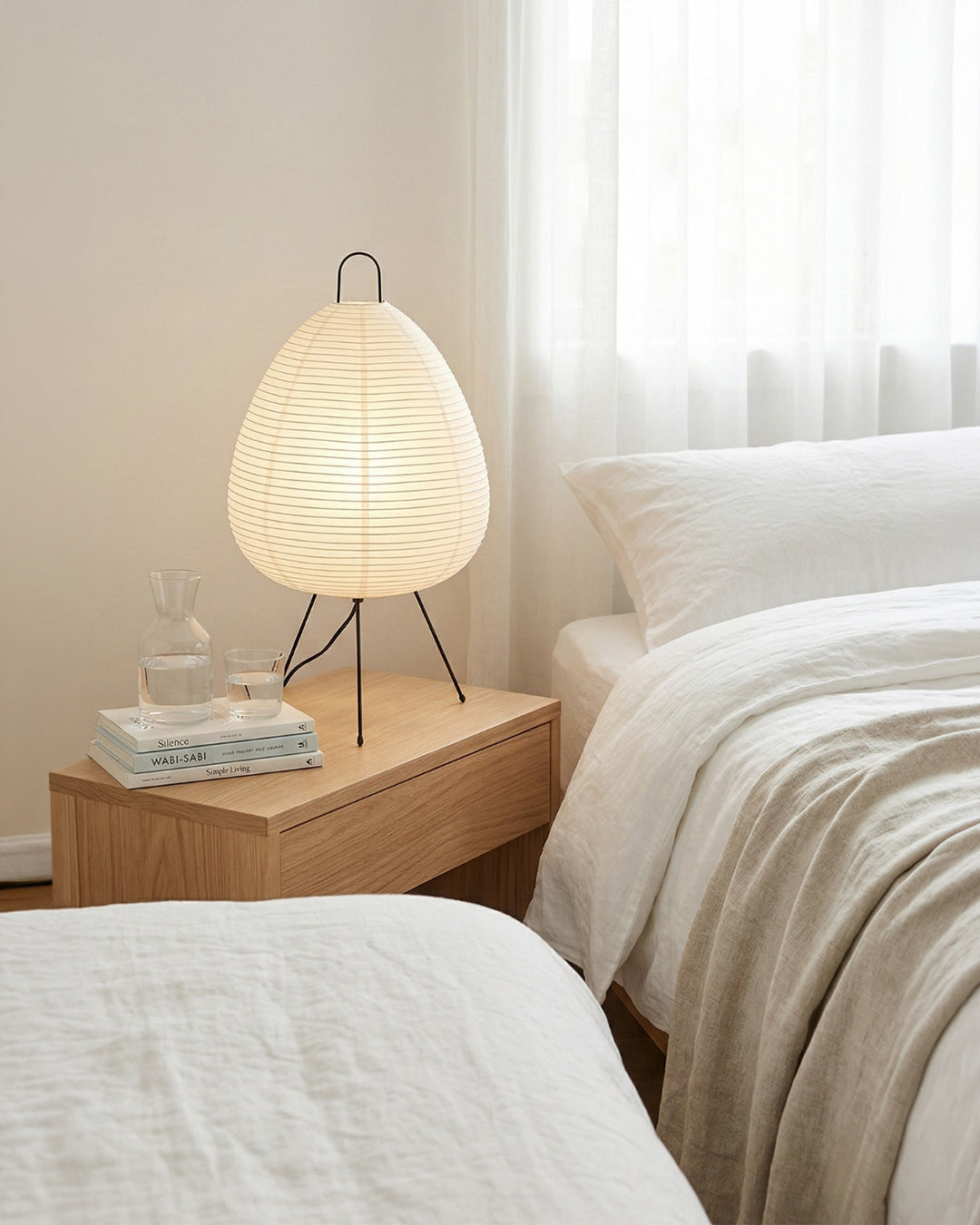 SakuraLight | Elegant Minimalist Japanese Table Lamp with Soft Glow 8