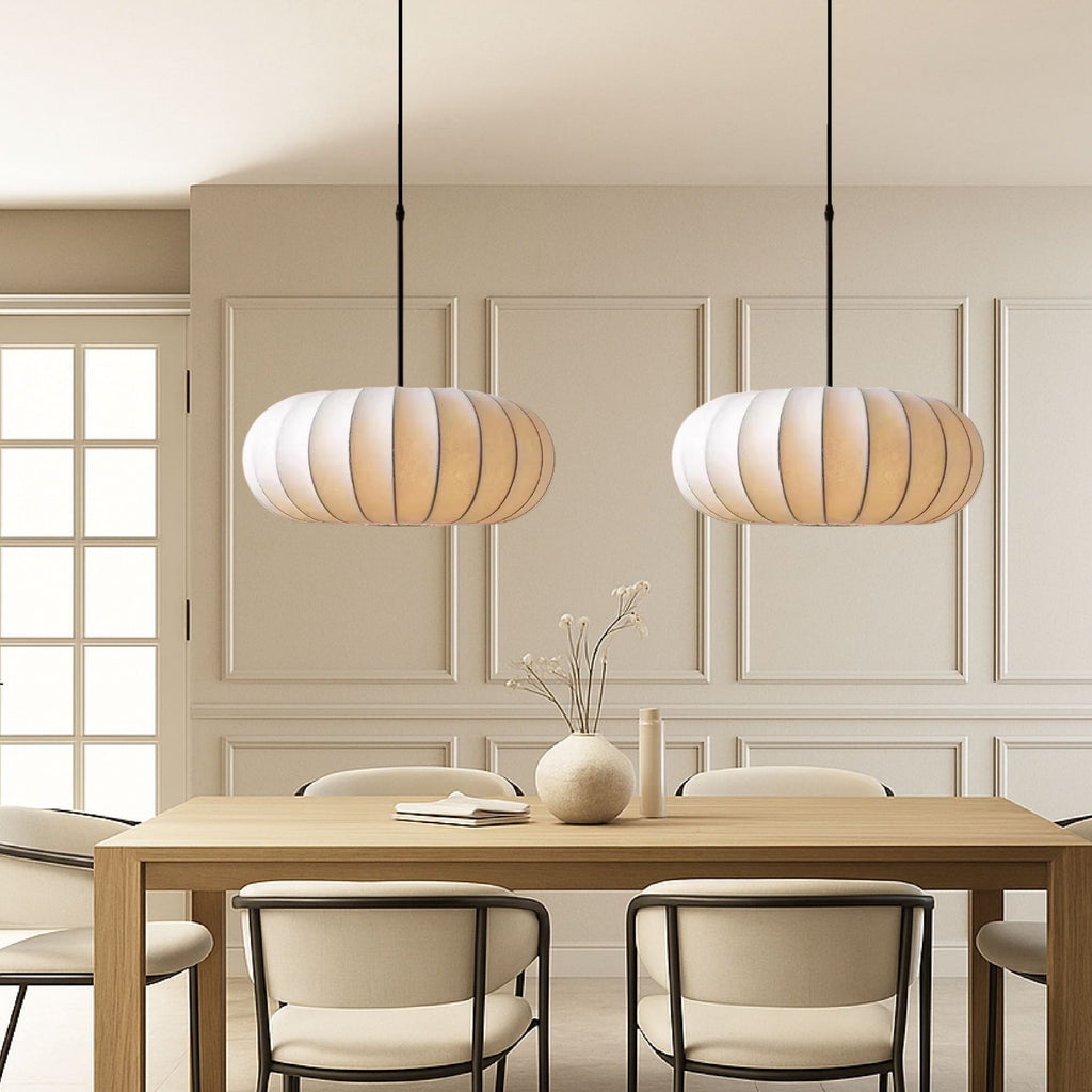 SilkAura | Elegant Minimalist Wabi-Sabi Kitchen Pendant Lighting