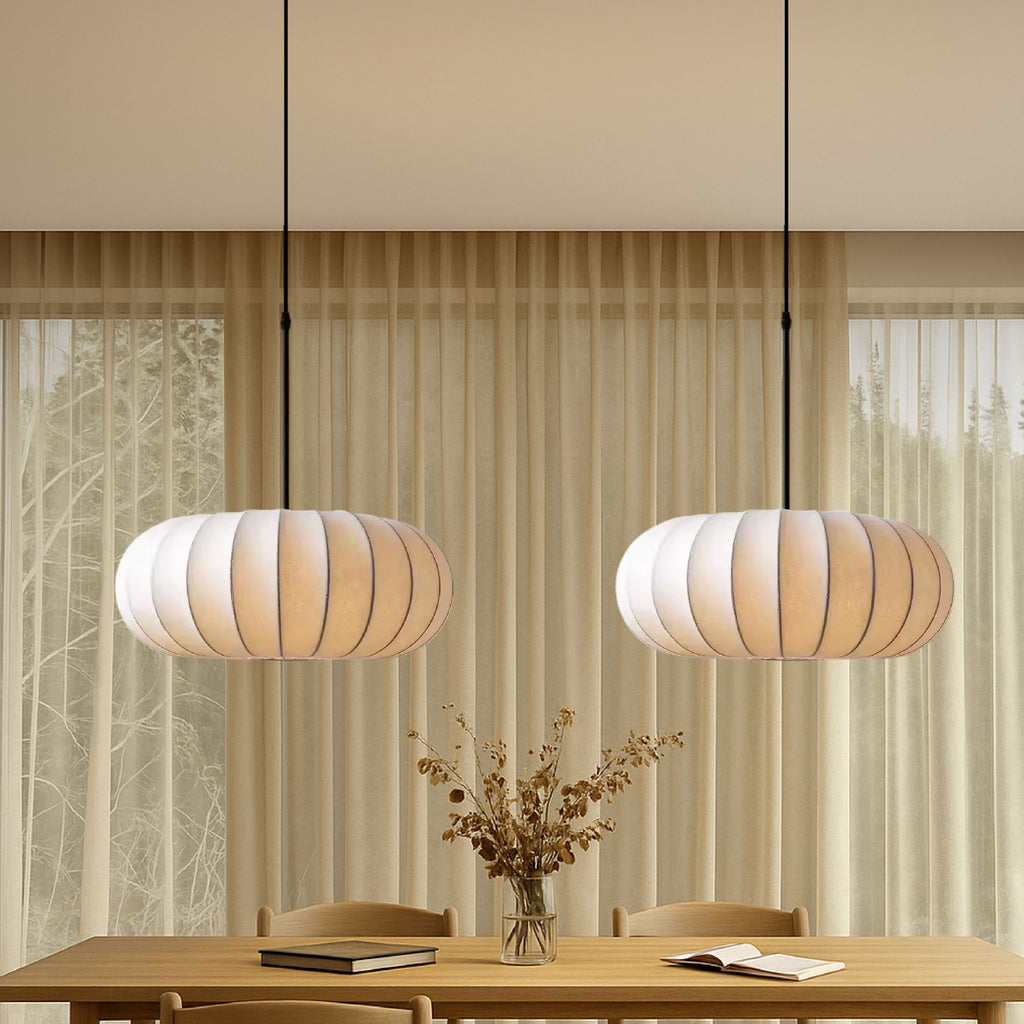 SilkAura | Elegant Minimalist Wabi-Sabi Kitchen Pendant Lighting