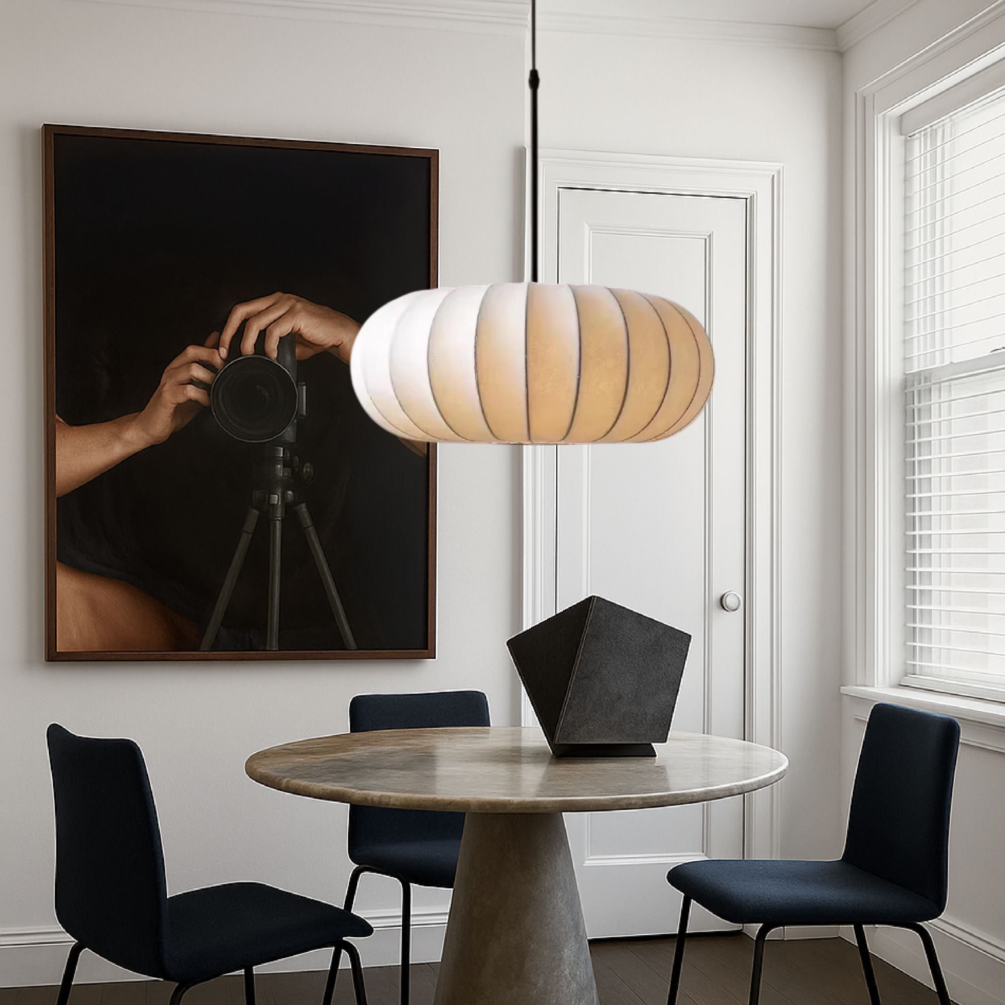 SilkAura | Elegant Minimalist Wabi-Sabi Kitchen Pendant Lighting