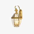 SilvaGlow | Elegant Vintage Metal Outdoor Wall Lamp in Gold 1