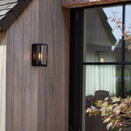 SilvaLight | Sleek Modern Outdoor Rectangular Wall Lamp in Black 0