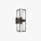 SilvaLight | Sleek Modern Outdoor Rectangular Wall Lamp in Black 1