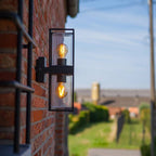 SilvaLight | Sleek Modern Outdoor Rectangular Wall Lamp in Black 2