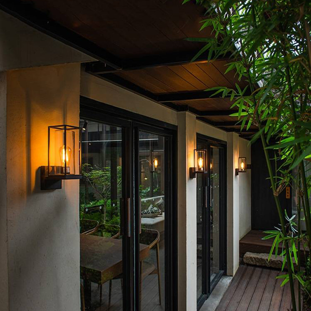 SilvaLight | Sleek Modern Outdoor Rectangular Wall Lamp in Black 3