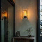 SilvaLight | Sleek Modern Outdoor Rectangular Wall Lamp in Black 5