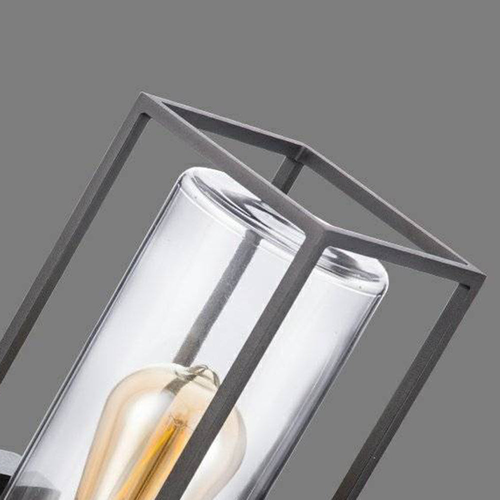 SilvaLight | Sleek Modern Outdoor Rectangular Wall Lamp in Black 7