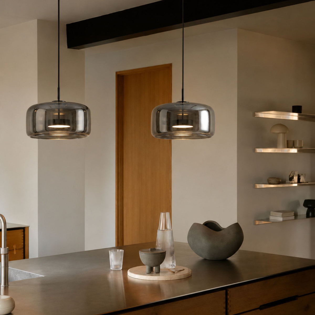 Luminara | Modern Elegant Glass Kitchen Pendant Lighting Fixture