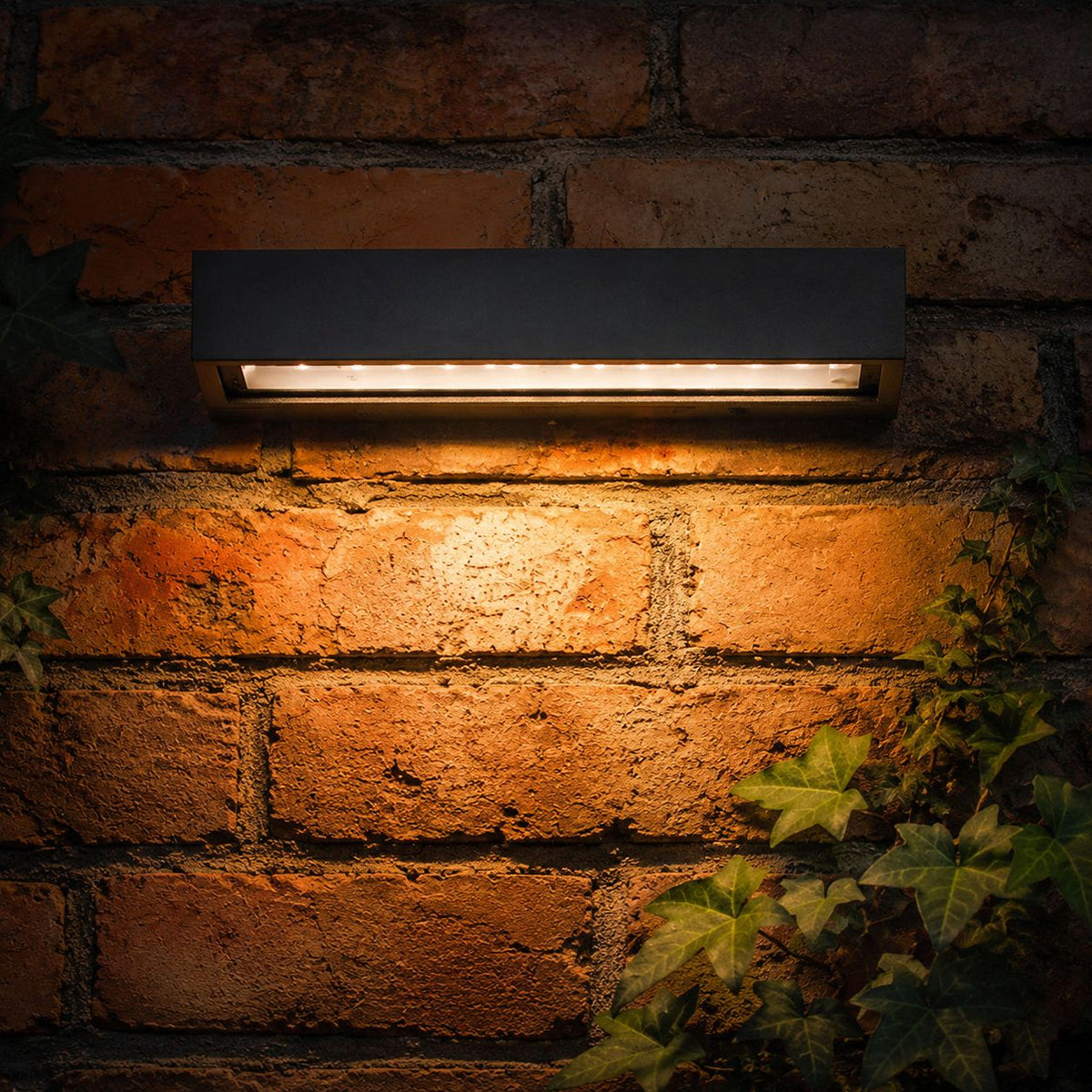 Solara | Elegant Modern Rectangular Solar Outdoor Wall Light