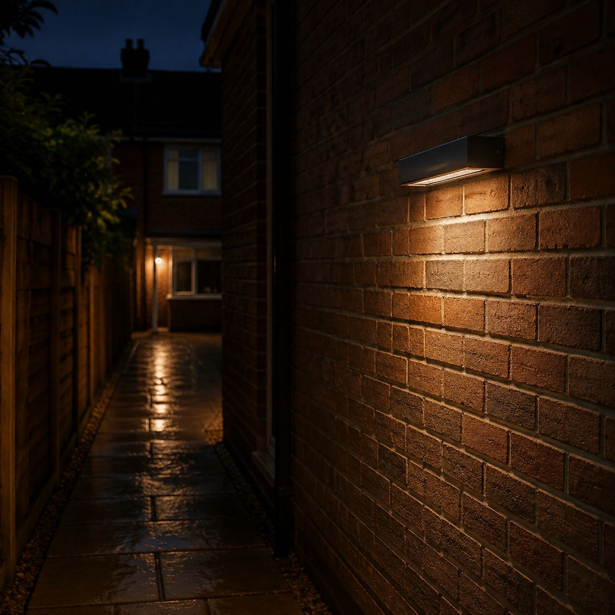 Solara | Elegant Modern Rectangular Solar Outdoor Wall Light
