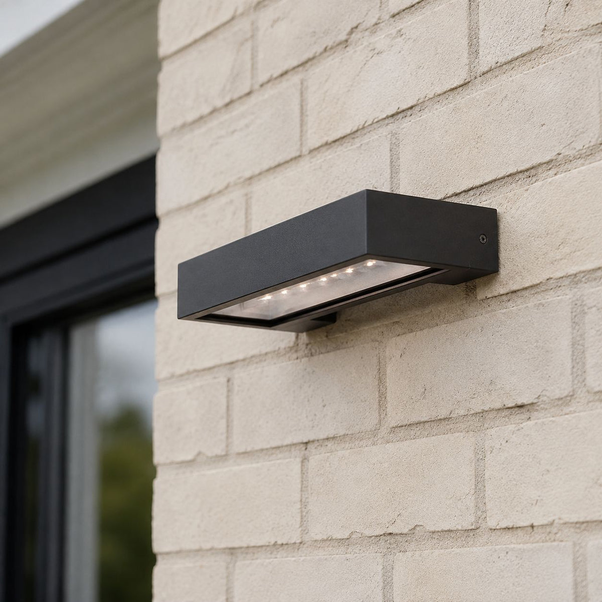 Solara | Elegant Modern Rectangular Solar Outdoor Wall Light