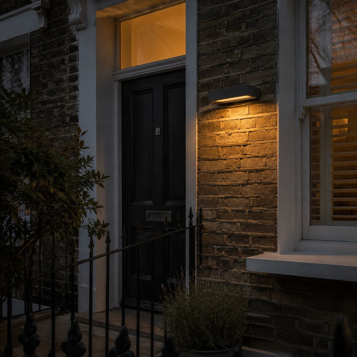 Solara | Elegant Modern Rectangular Solar Outdoor Wall Light