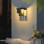 Solara | Elegant Modern Metal Solar Outdoor Wall Lamp 0