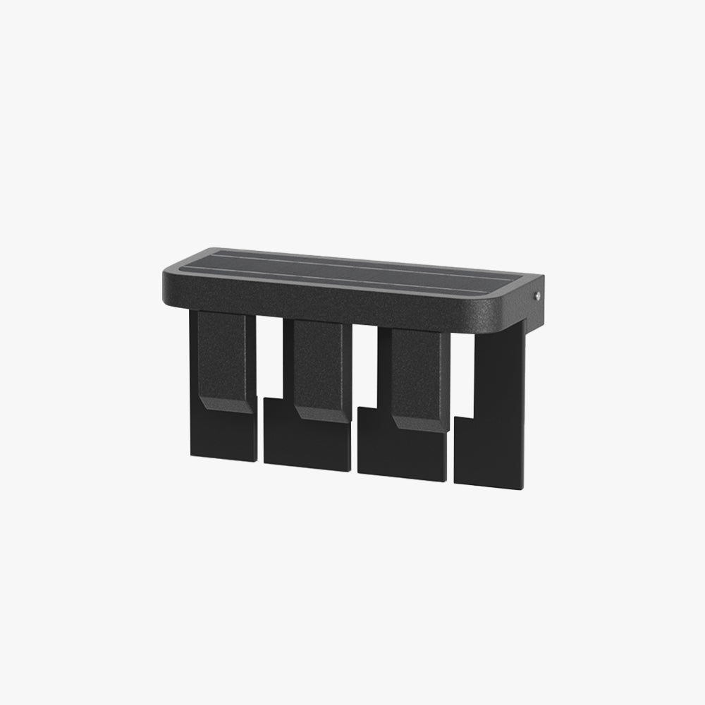 Solara | Elegant Modern Metal Solar Outdoor Wall Lamp 1