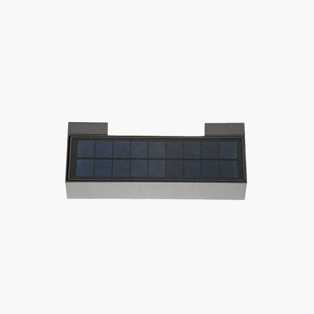 Solara | Elegant Modern Rectangular Solar Outdoor Wall Light 1