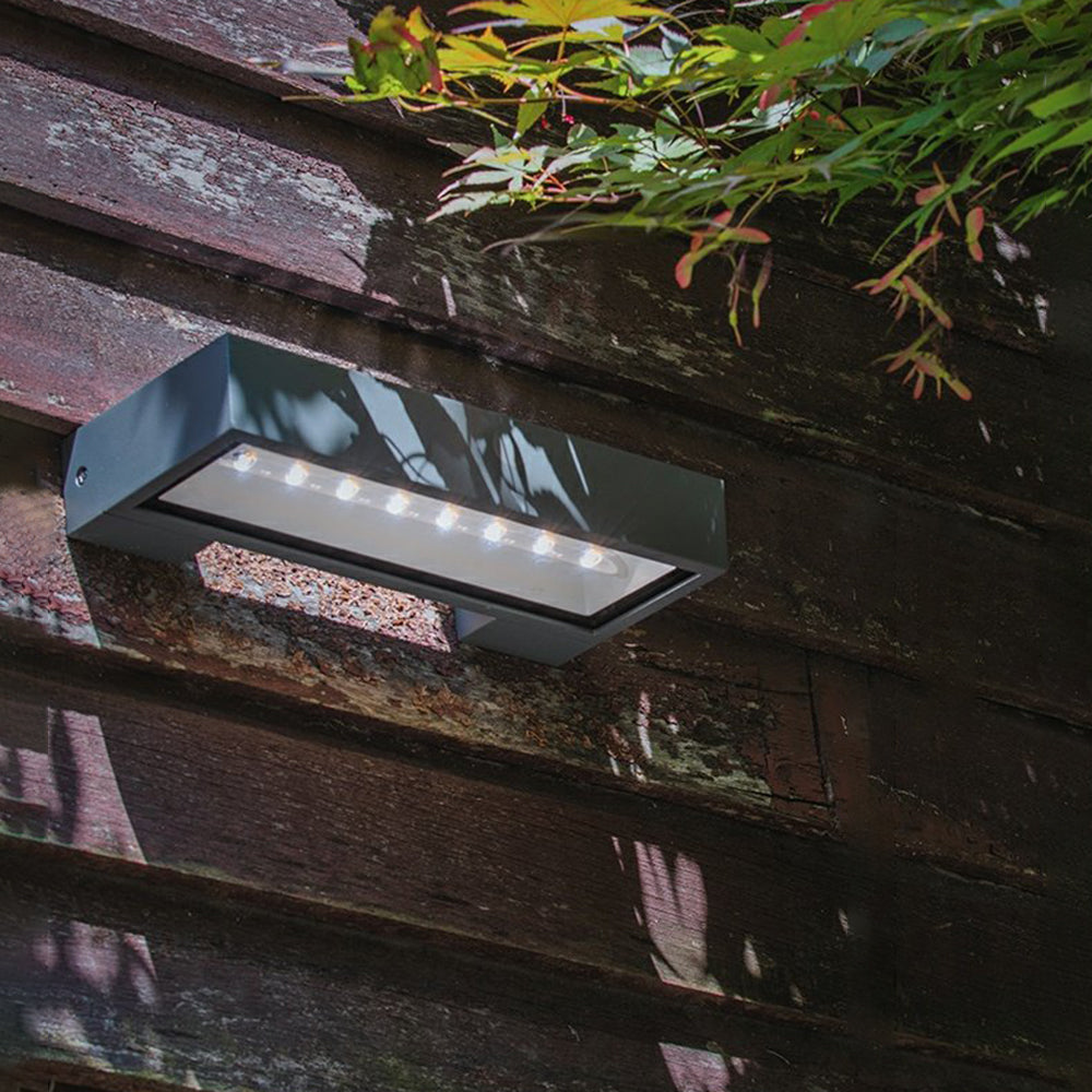 Solara | Elegant Modern Rectangular Solar Outdoor Wall Light 4