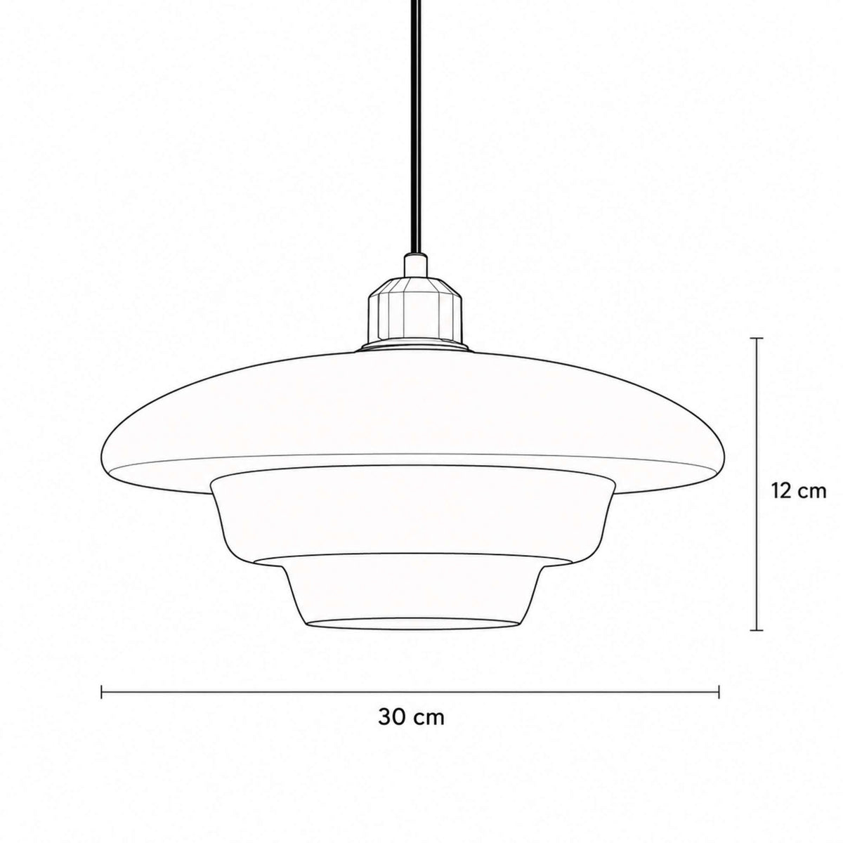 Nordica | Elegant Adjustable Glass Pendant Ceiling Light Fixture
