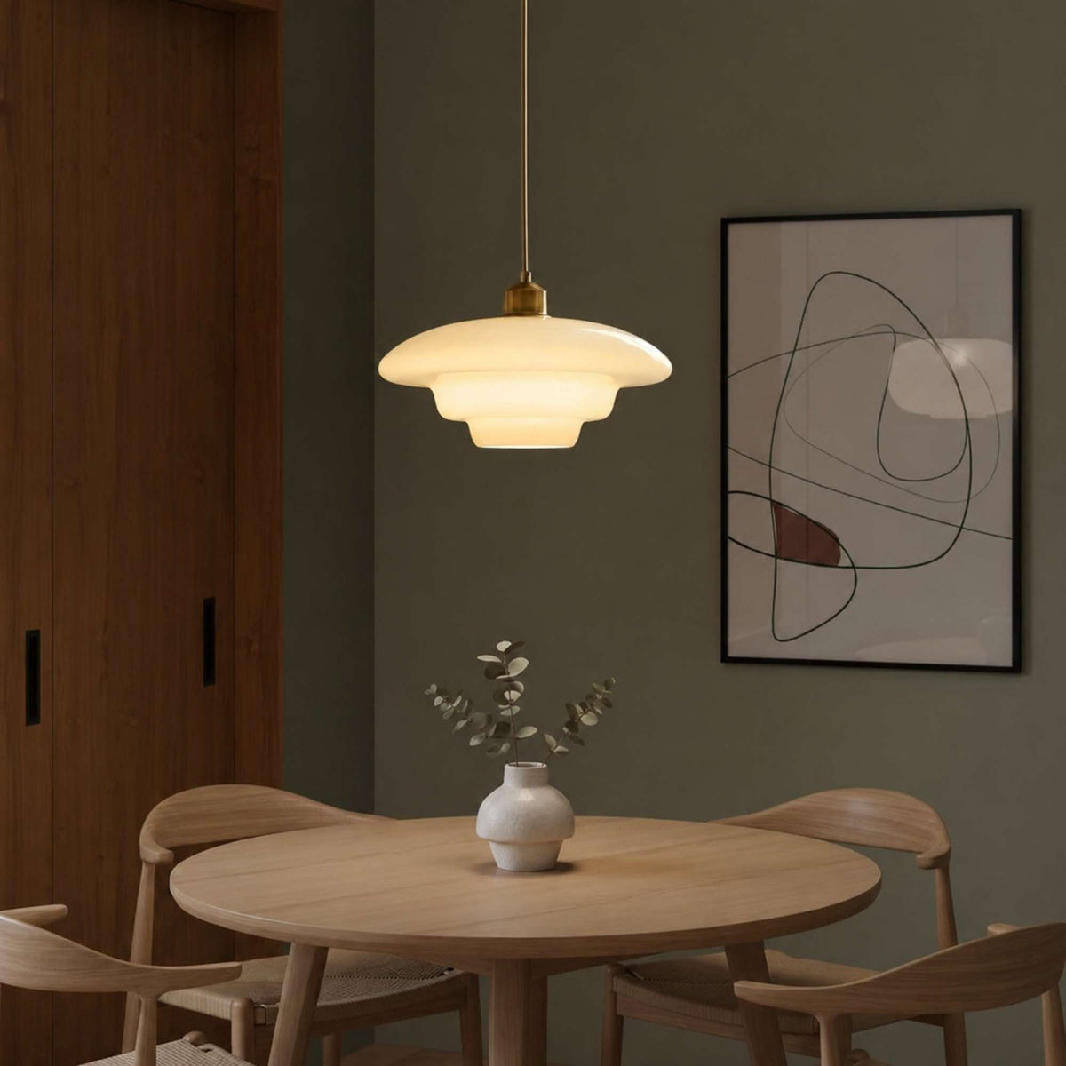 Nordica | Elegant Adjustable Glass Pendant Ceiling Light Fixture