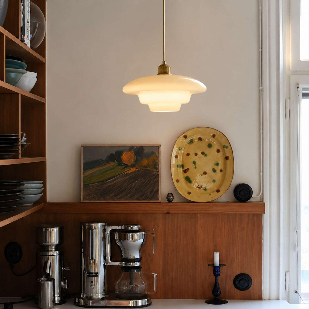 Nordica | Elegant Adjustable Glass Pendant Ceiling Light Fixture