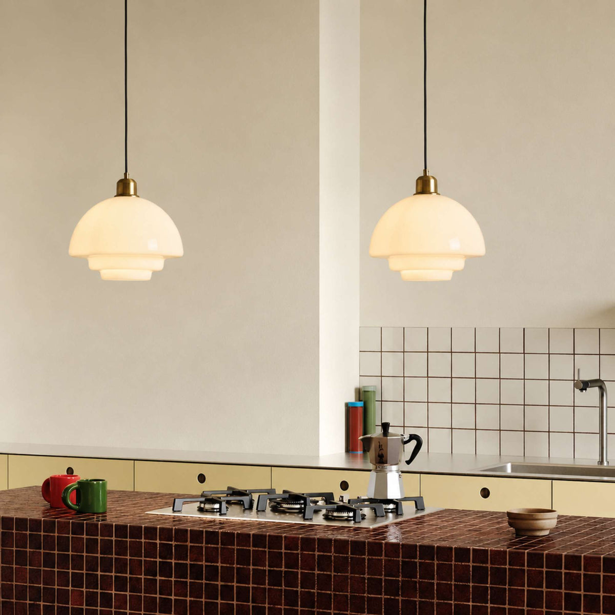Nordica | Elegant Adjustable Glass Pendant Ceiling Light Fixture