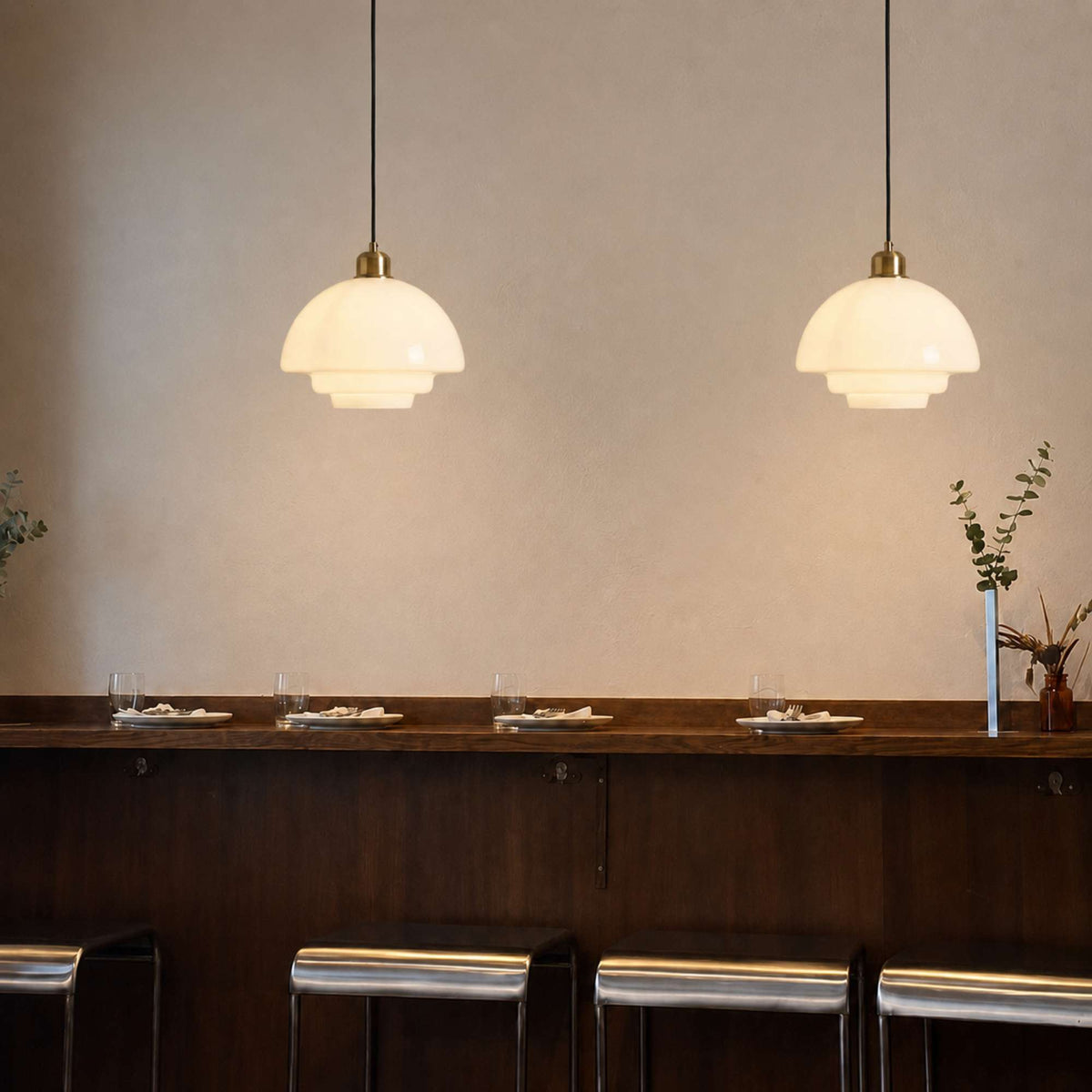 Nordica | Elegant Adjustable Glass Pendant Ceiling Light Fixture
