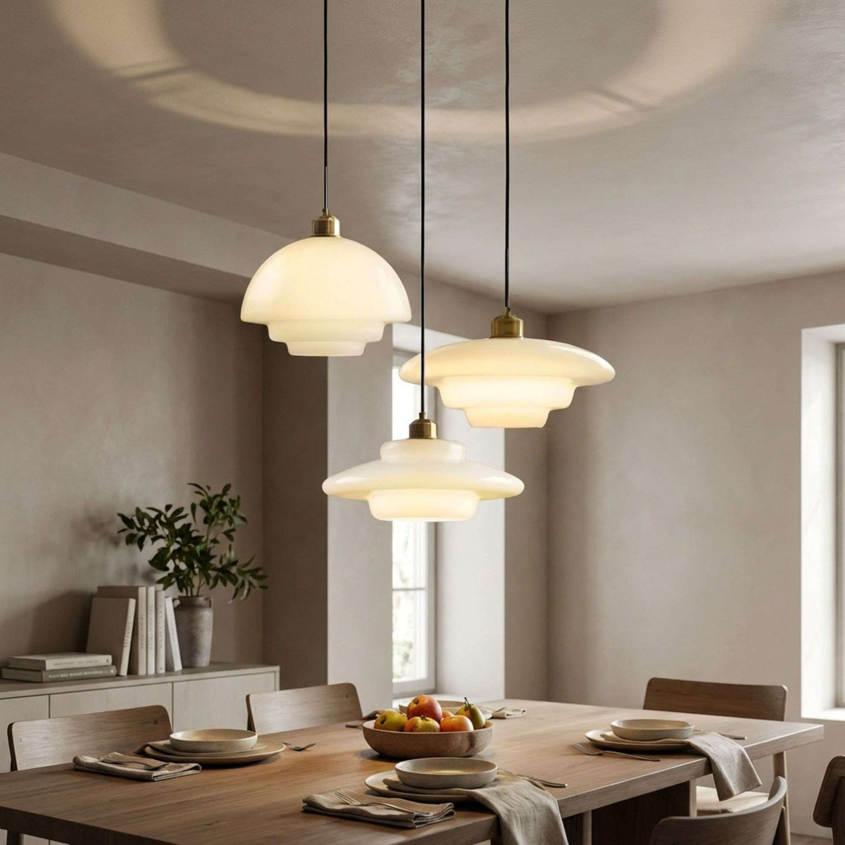 Nordica | Elegant Adjustable Glass Pendant Ceiling Light Fixture