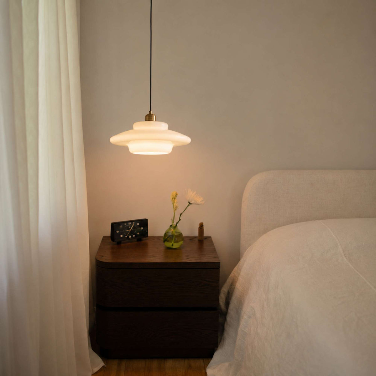 Nordica | Elegant Adjustable Glass Pendant Ceiling Light Fixture