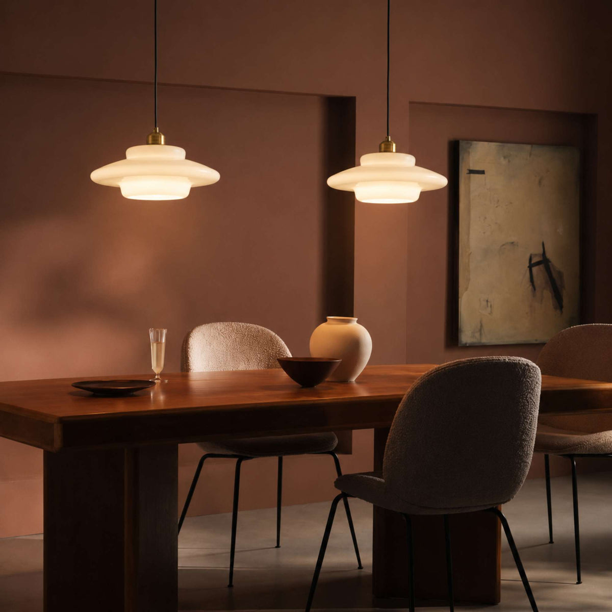 Nordica | Elegant Adjustable Glass Pendant Ceiling Light Fixture