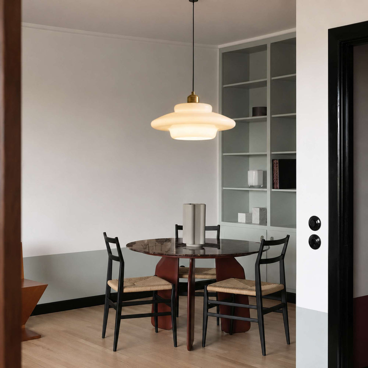 Nordica | Elegant Adjustable Glass Pendant Ceiling Light Fixture