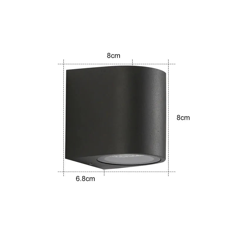 TavonLight | Elegant Minimalist Black Metal Outdoor Wall Lamp 7