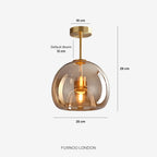 ThyraGlass | Elegant Translucent Glass Kitchen Pendant Lighting 10