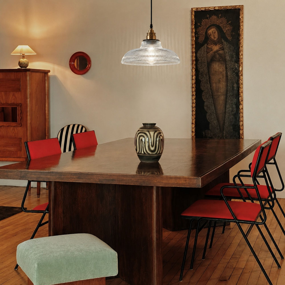 NordicAura | Vintage Elegant Glass Pendant Lighting Fixture