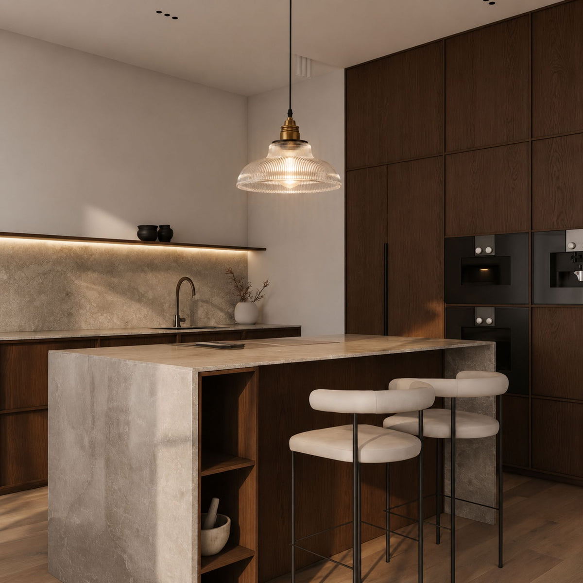 NordicAura | Vintage Elegant Glass Pendant Lighting Fixture