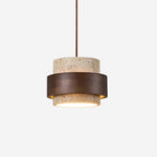 TravertineAura | Elegant Natural Stone Kitchen Pendant Lighting Fixture 1